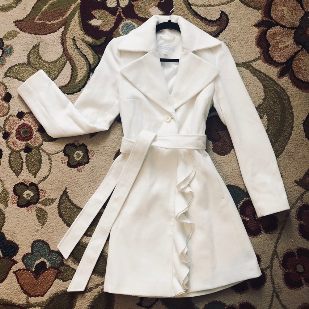 Classic winter white trench
